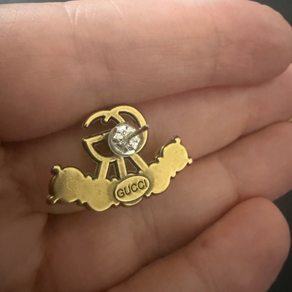 Brand new with box & dustbag Gucci Gold tone with Pearl Double G Stud Earrings - Picture 9 of 10